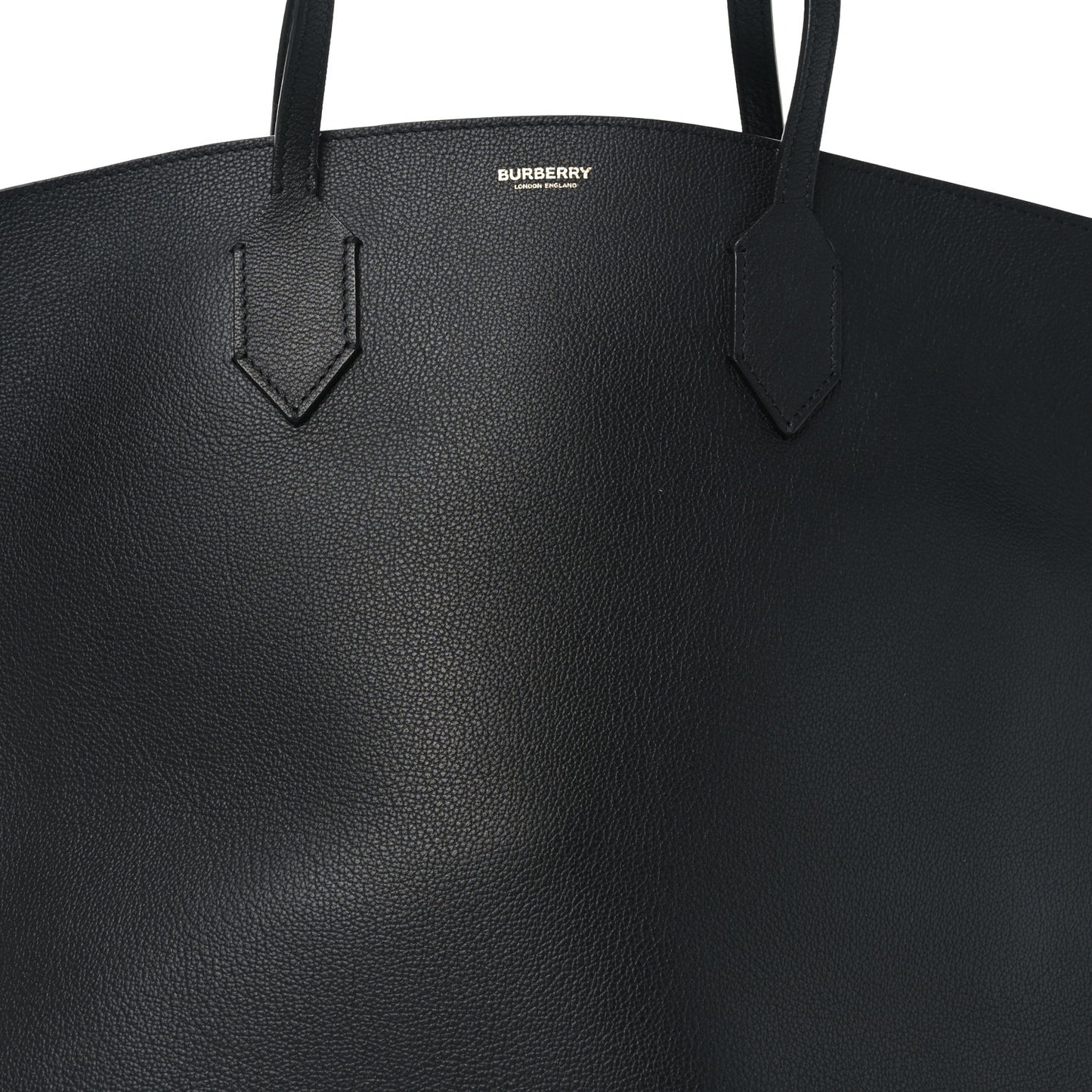 Calfskin Large Society Tote Black Black