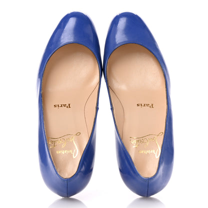 Christian Louboutin Shiny Nappa Simple 85 Pumps 35 Blue 2 of 10