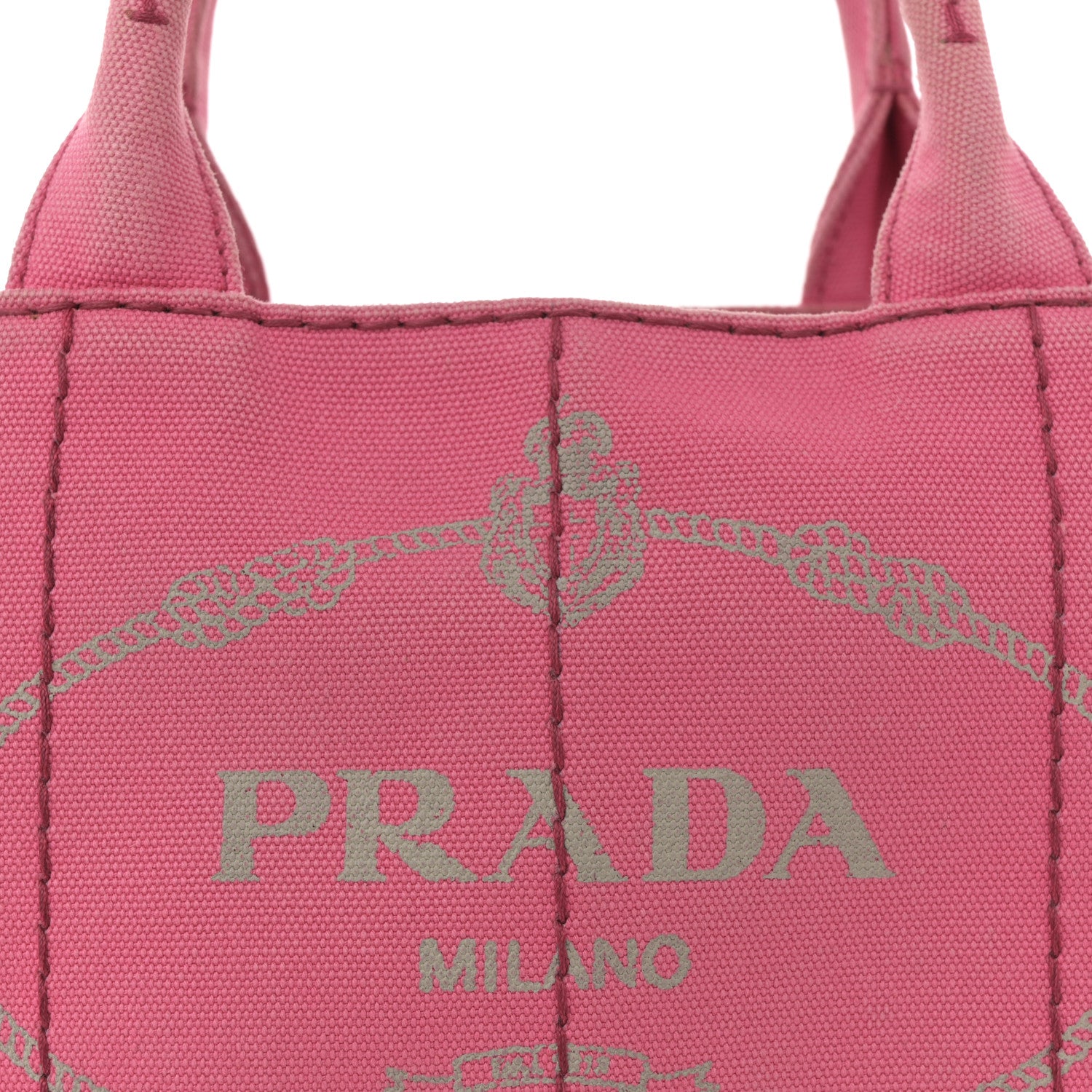 Prada Canapa Small Logo Tote Peonia 6 of 10