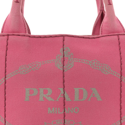 Prada Canapa Small Logo Tote Peonia 6 of 10