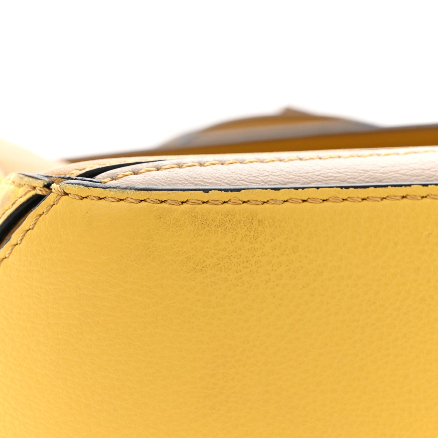 Calfskin Small Puzzle Bag Ocre Yellow
