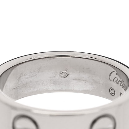 Cartier 18K White Gold 5.5mm LOVE Ring 50 5.25 5 of 5