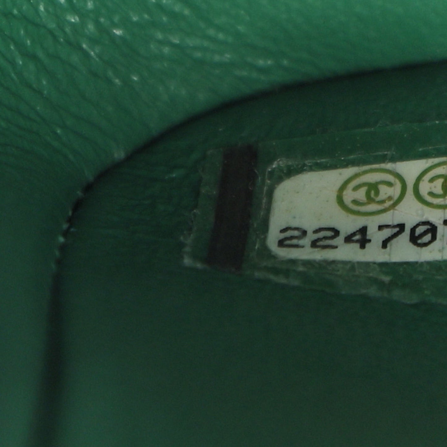 Lambskin Quilted Jumbo Double Flap Green