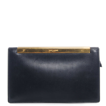 Saint Laurent Leather Lutetia Clutch Black 1 of 7