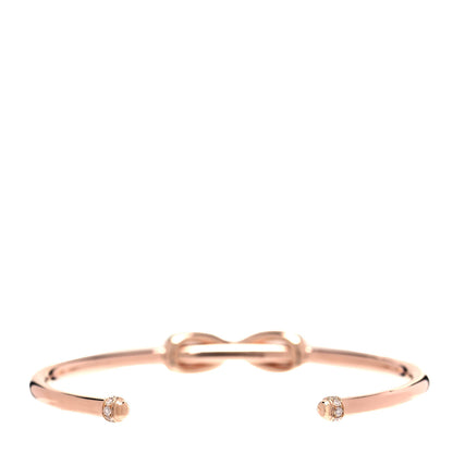 Tiffany 18K Rose Gold Diamond Infinity Cuff Bracelet 3 of 4