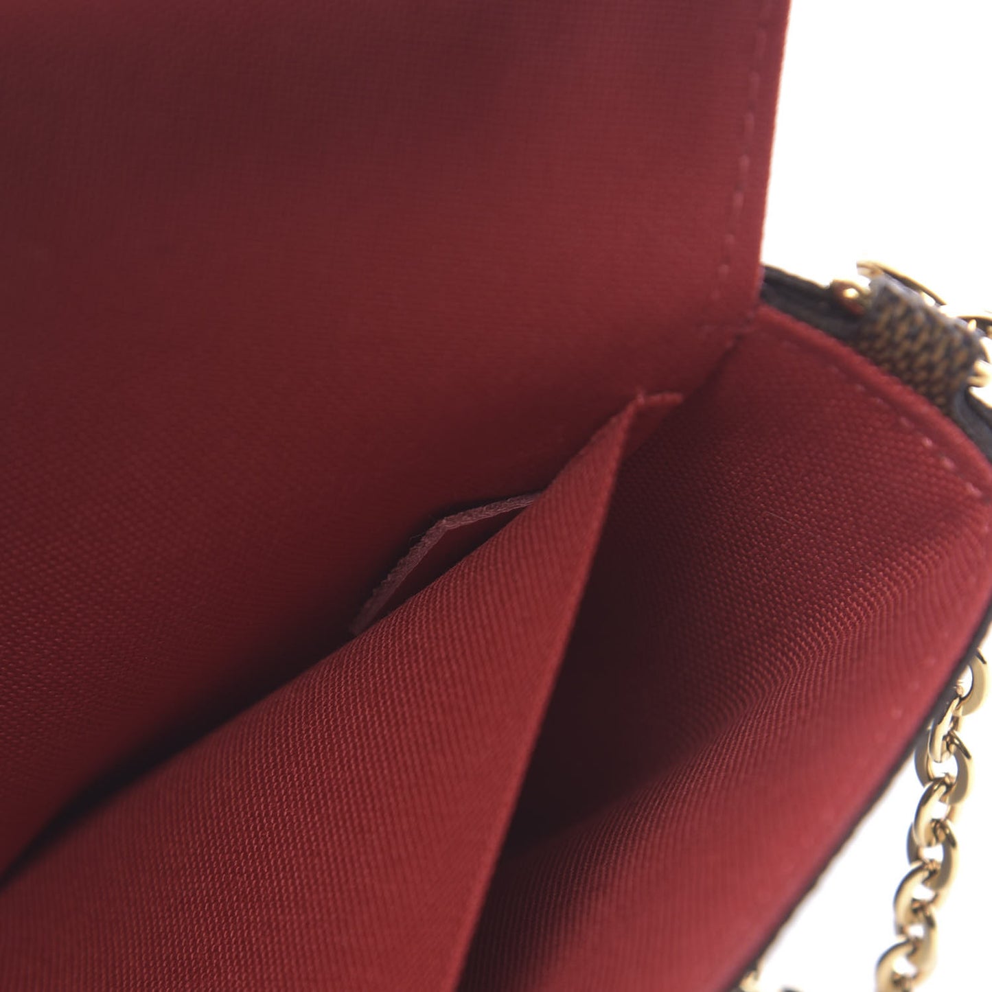 Damier Ebene Pochette Felicie Chain Wallet