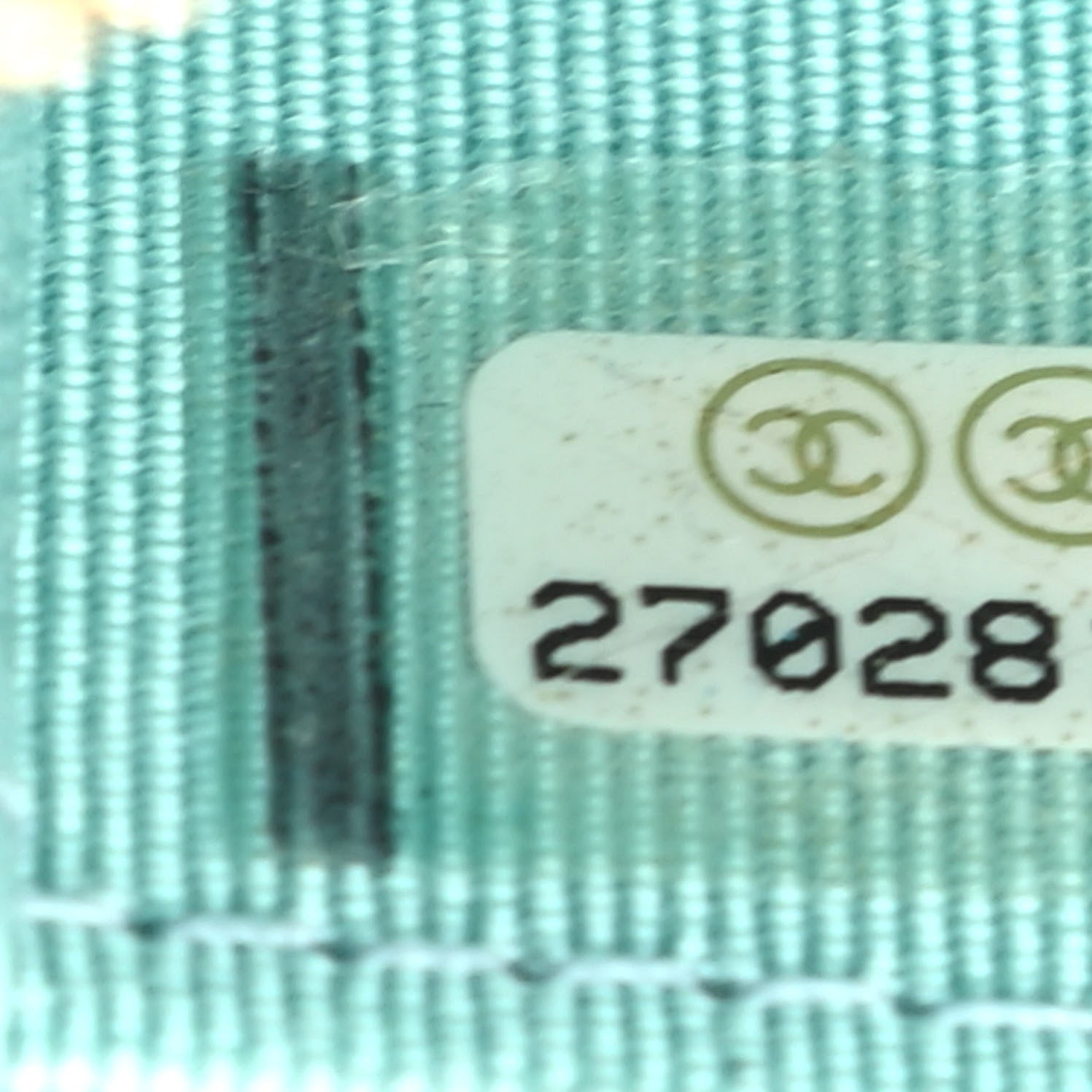 Chanel Caviar Quilted Zip Coin Purse Light Blue 7 of 7