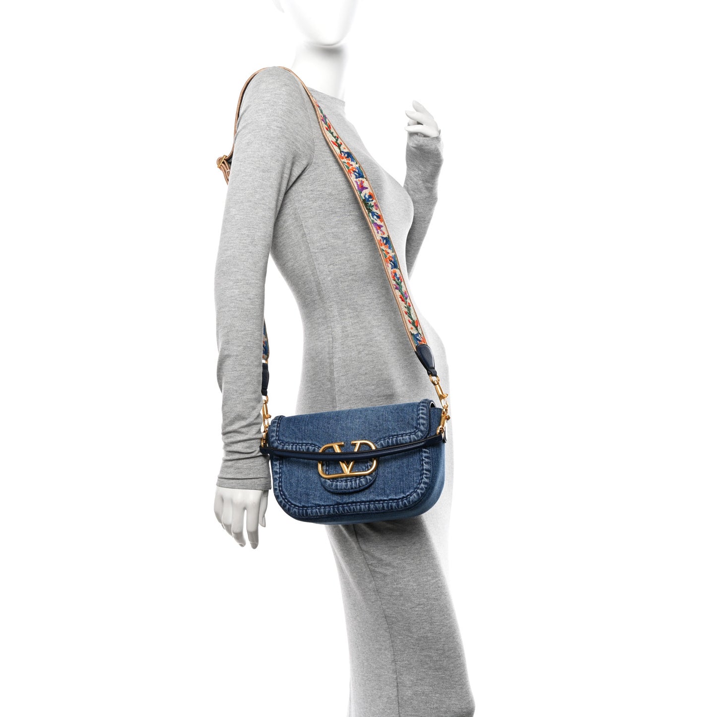 Denim Vlogo Alltime Shoulder Bag Blue