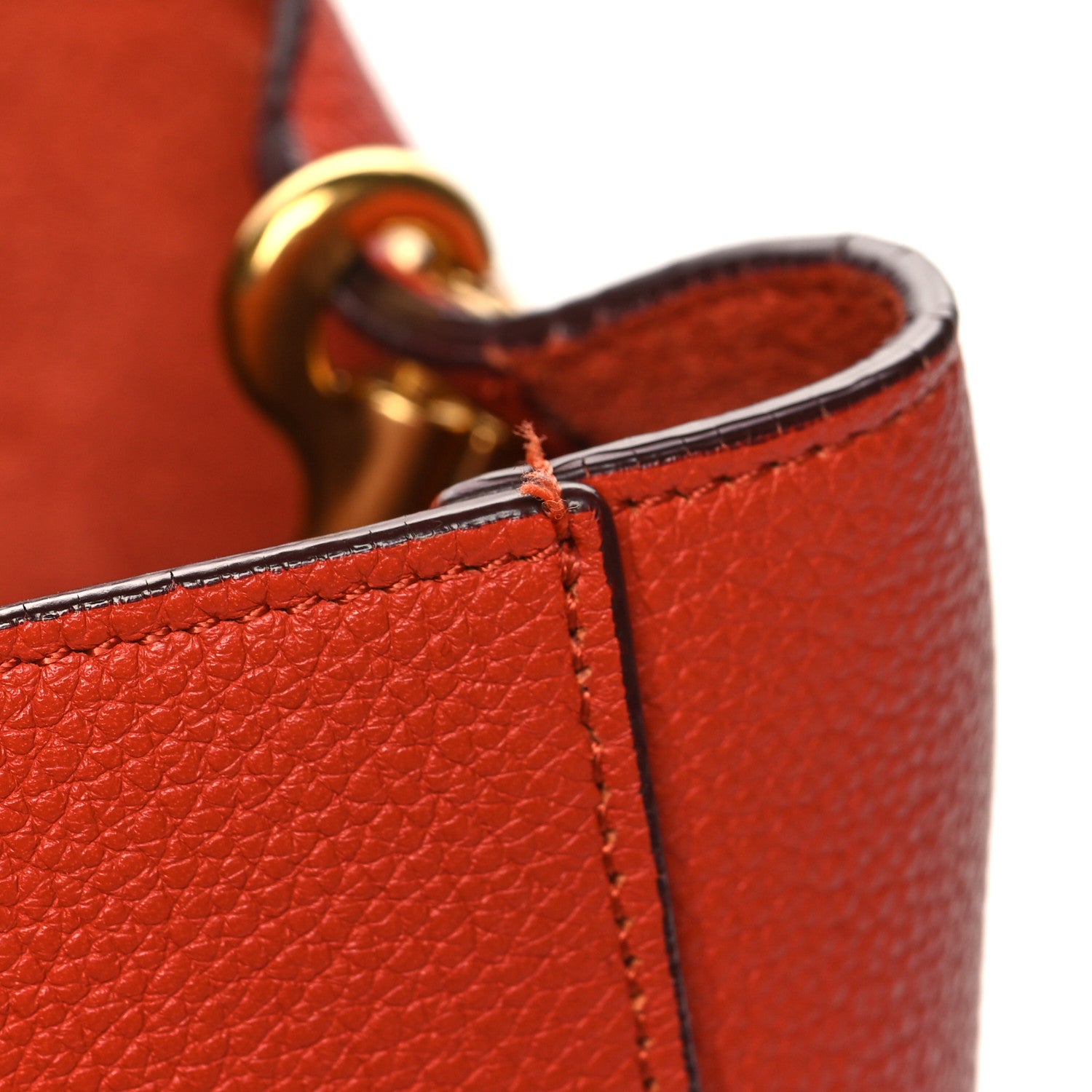Celine Soft Grained Calfskin Sangle Bucket Bag Cinnamon 13 of 14