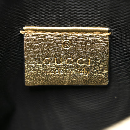 Gucci X SEGA Calfskin GUCCY Stars Mini Dome Shoulder Bag Gold 6 of 11