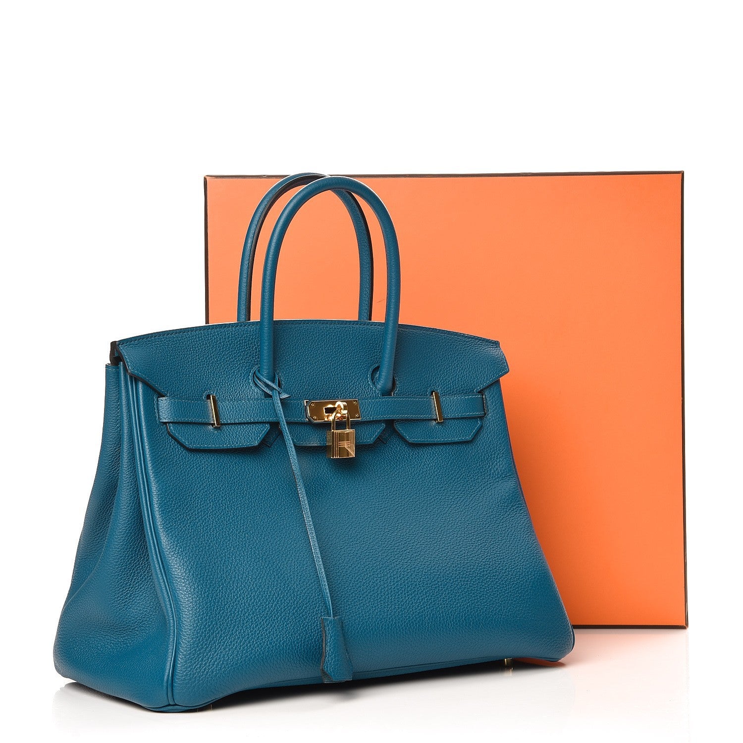Hermes Togo Birkin 35 Bleu de Galice 31 of 31