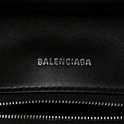 Balenciaga Nappa Calfskin Quilted Touch B Puffy Clutch Black 6 of 10