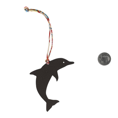 Hermes Togo Grain d'H Togo Petit H Dolphin Bag Charm Sanguine Etain 2 of 3