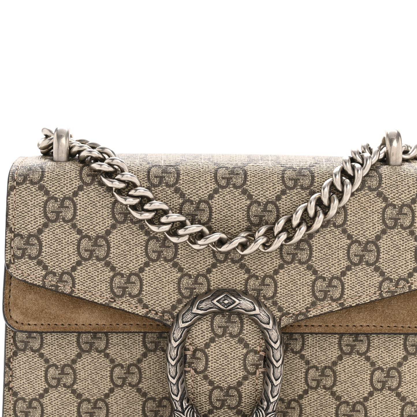 GG Supreme Monogram Mini Dionysus Shoulder Bag Taupe