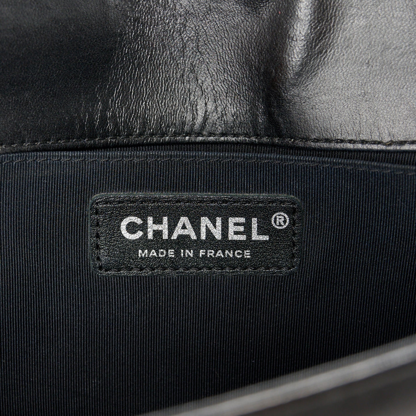 Lambskin Quilted Medium Boy Flap Black