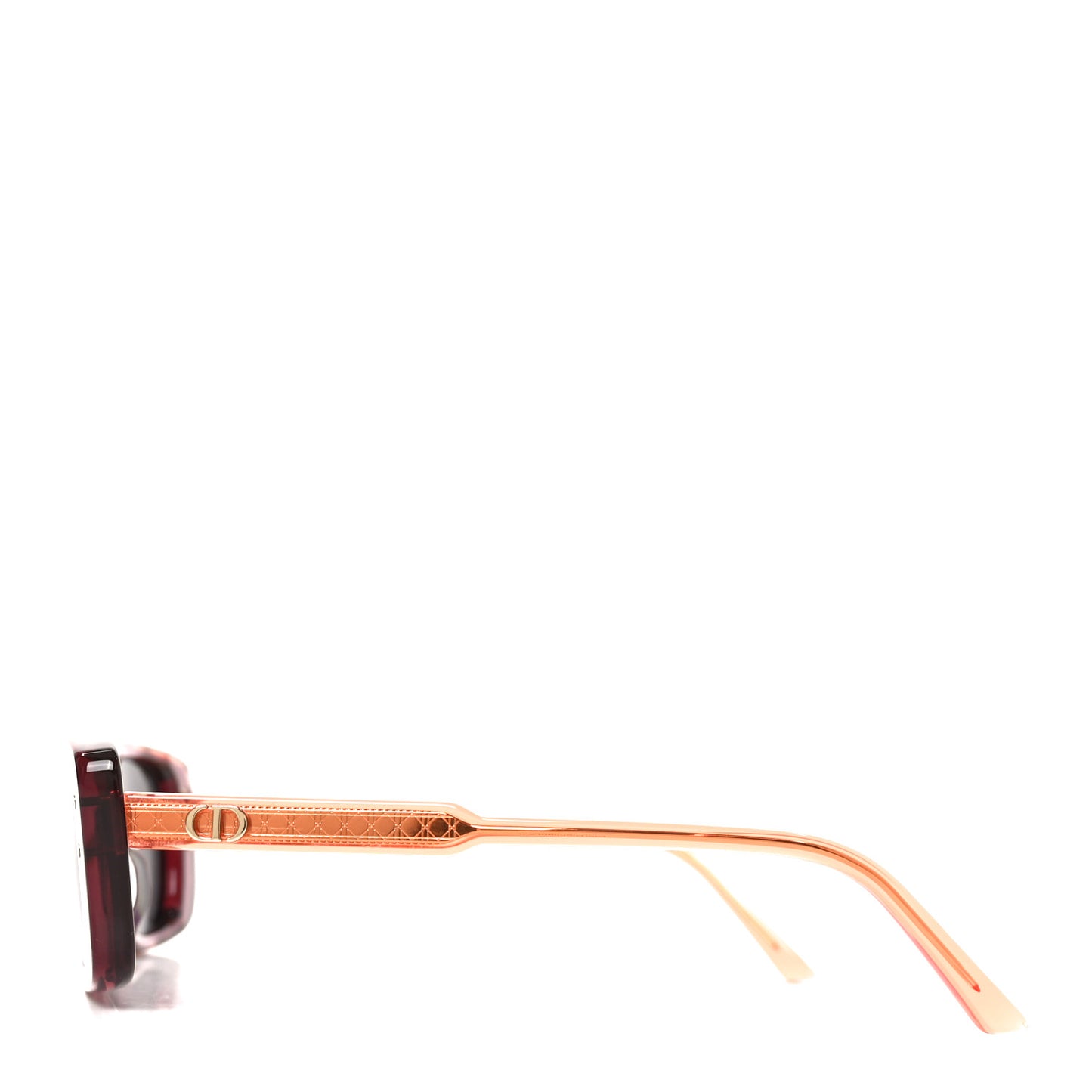 Acetate Cannage DiorHighlight S21 Square Sunglasses Bordeaux