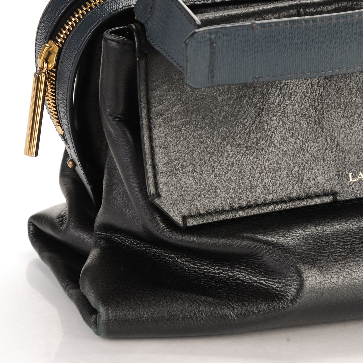 Calfskin Padam Satchel Black