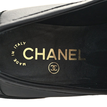 Chanel Lambskin Quilted CC Turnlock Loafers 39 Black 8 of 8