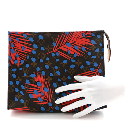 Louis Vuitton Monogram Jungle Dots Toiletry Pouch 26 Coquelicot Denim 2 of 6