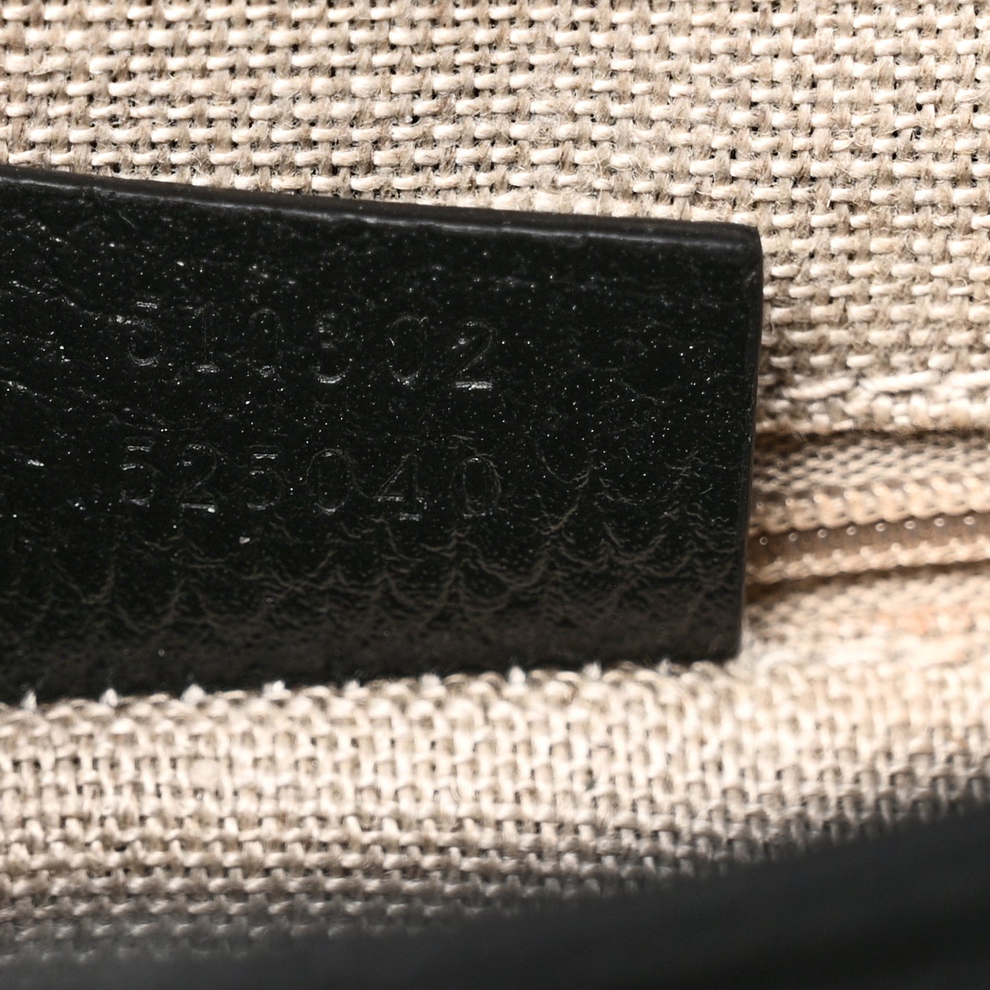 Dollar Calfskin Interlocking G Top Handle Shoulder Bag Black