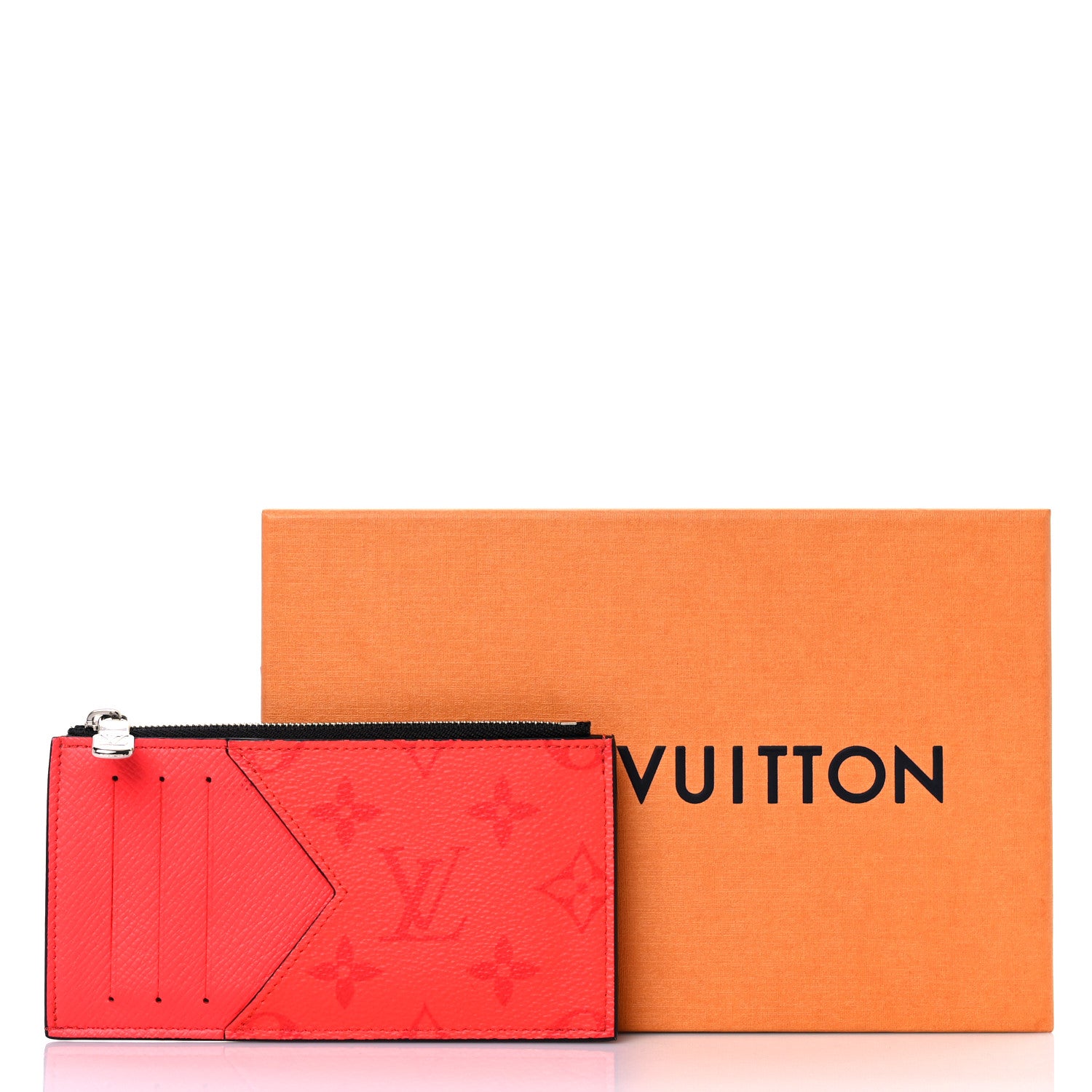 Louis Vuitton Taigarama Coin Card Holder Fire Red 7 of 7