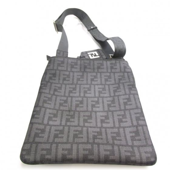 Fendi Zucca Spalmati Messenger Bag Grey 7 of 13