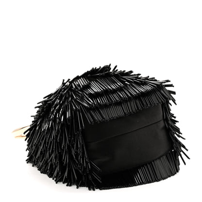 Jimmy Choo Satin Beaded Mini Bon Bon Bag Black 4 of 10