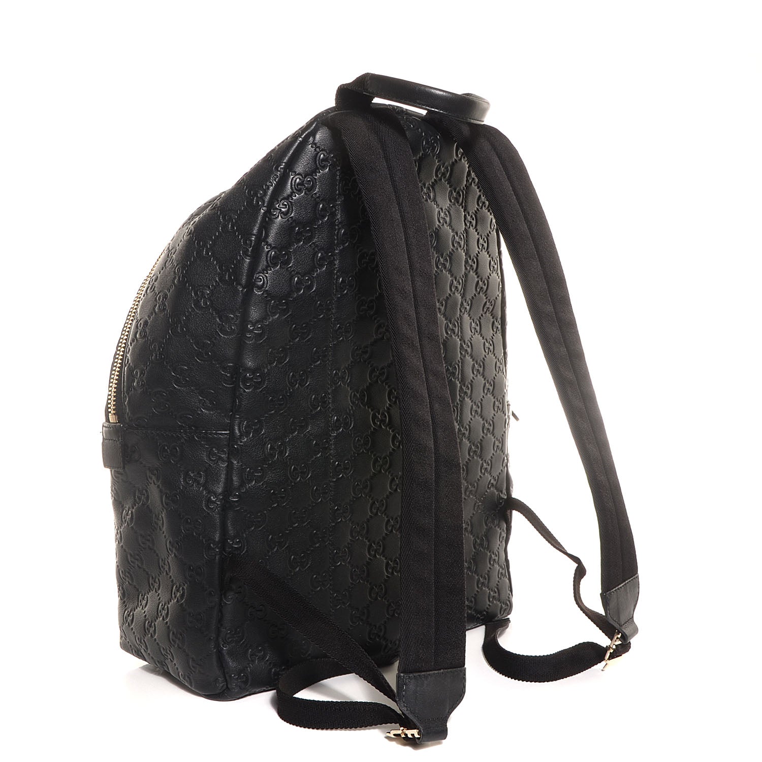 Gucci Guccissima Medium Classic Backpack Black 3 of 9