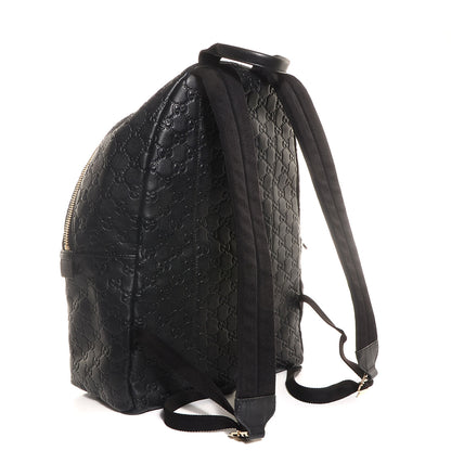 Gucci Guccissima Medium Classic Backpack Black 3 of 9