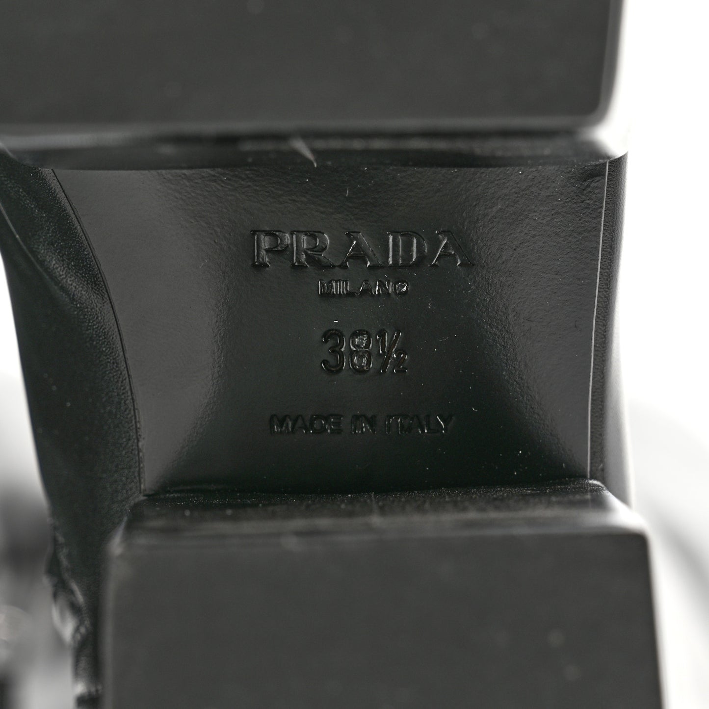 Nappa Tech Logo Over the Knee 70mm Platform Boots 38.5 Black