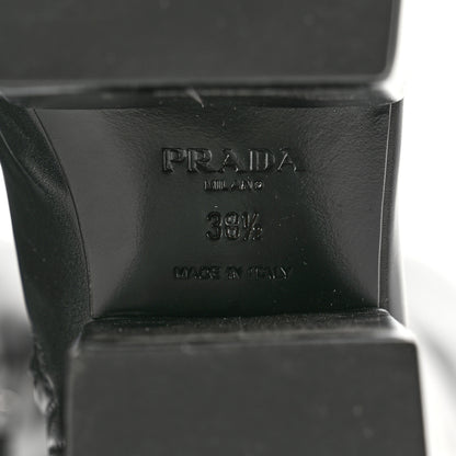 Prada Nappa Tech Logo Over the Knee 70mm Platform Boots 38.5 Black 6 of 11