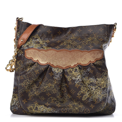 Louis Vuitton Monogram Dentelle Fersen Gold 1 of 9
