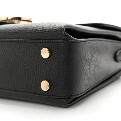 Gucci Dollar Calfskin Interlocking G Top Handle Shoulder Bag Black 10 of 15