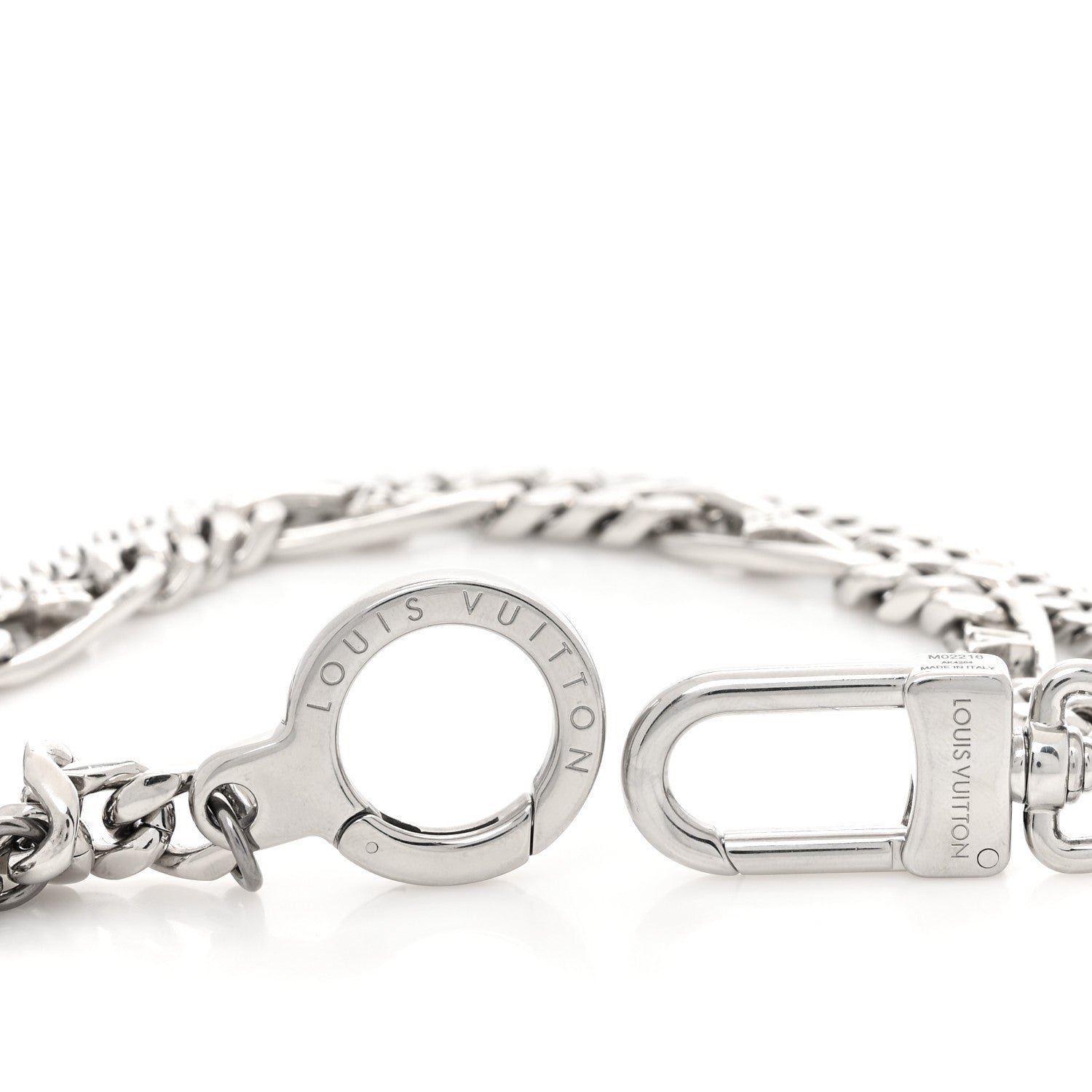 Louis Vuitton Metal LV Figaro Chain Belt Silver 3 of 5