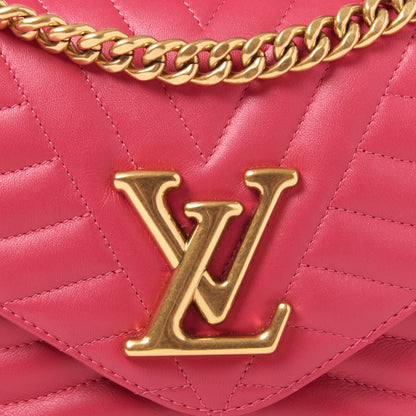 Louis Vuitton Calfskin New Wave Chain MM Rose Freesia 6 of 9