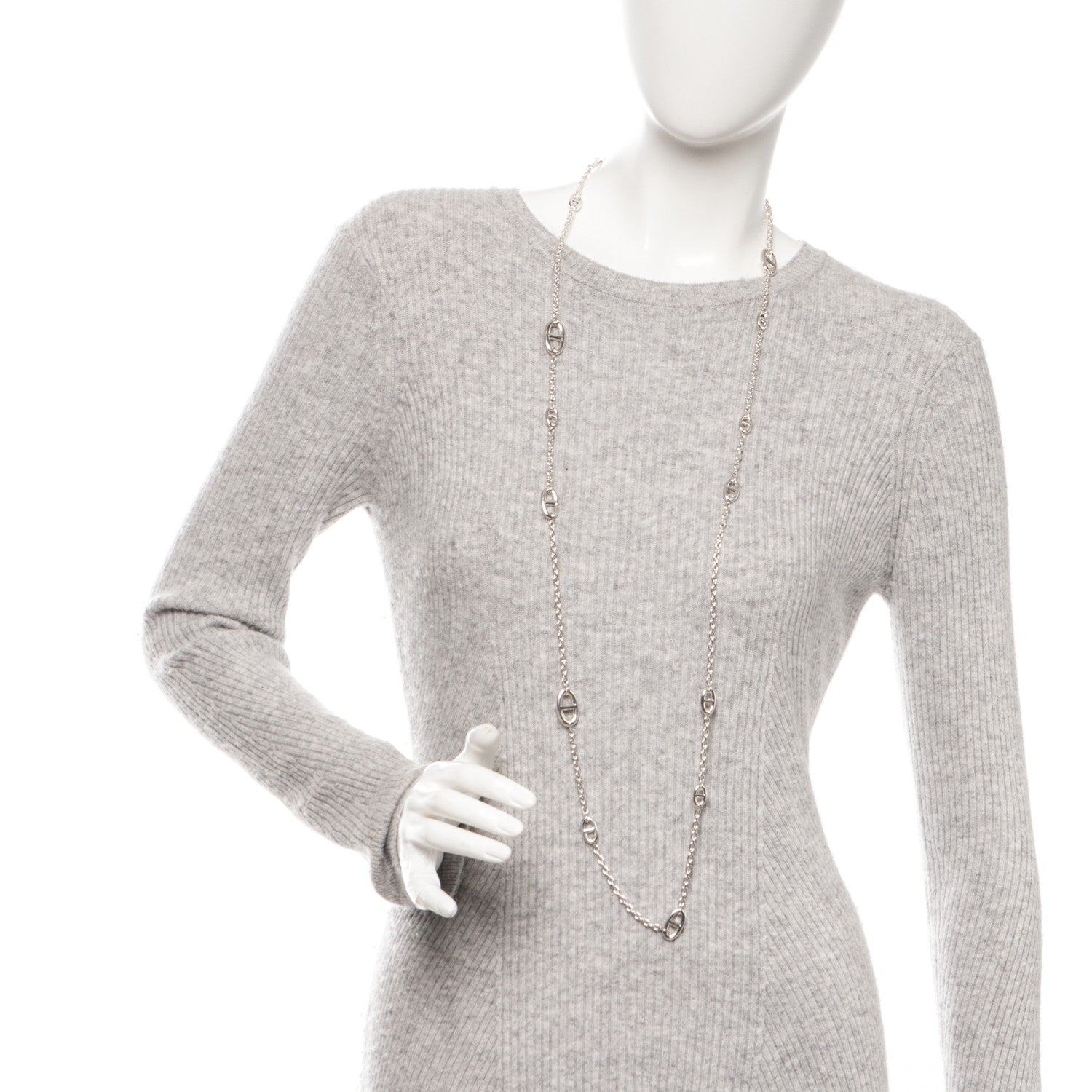 Hermes Sterling Silver Farandole Necklace 120 2 of 5