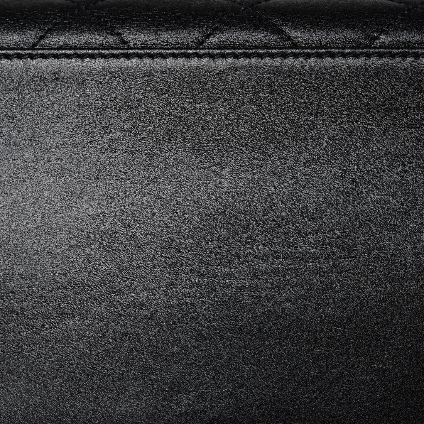 Calfskin Quilted CC Shopping Tote Black