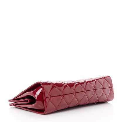 Chanel Patent CC Quilted Timeless Clutch Red 4 of 10