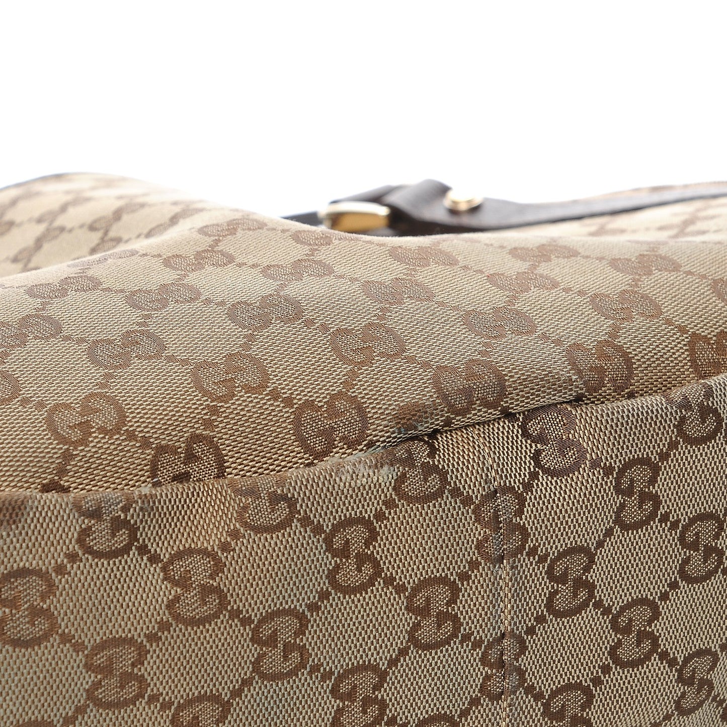 Monogram Medium Abbey Shoulder Bag Dark Brown
