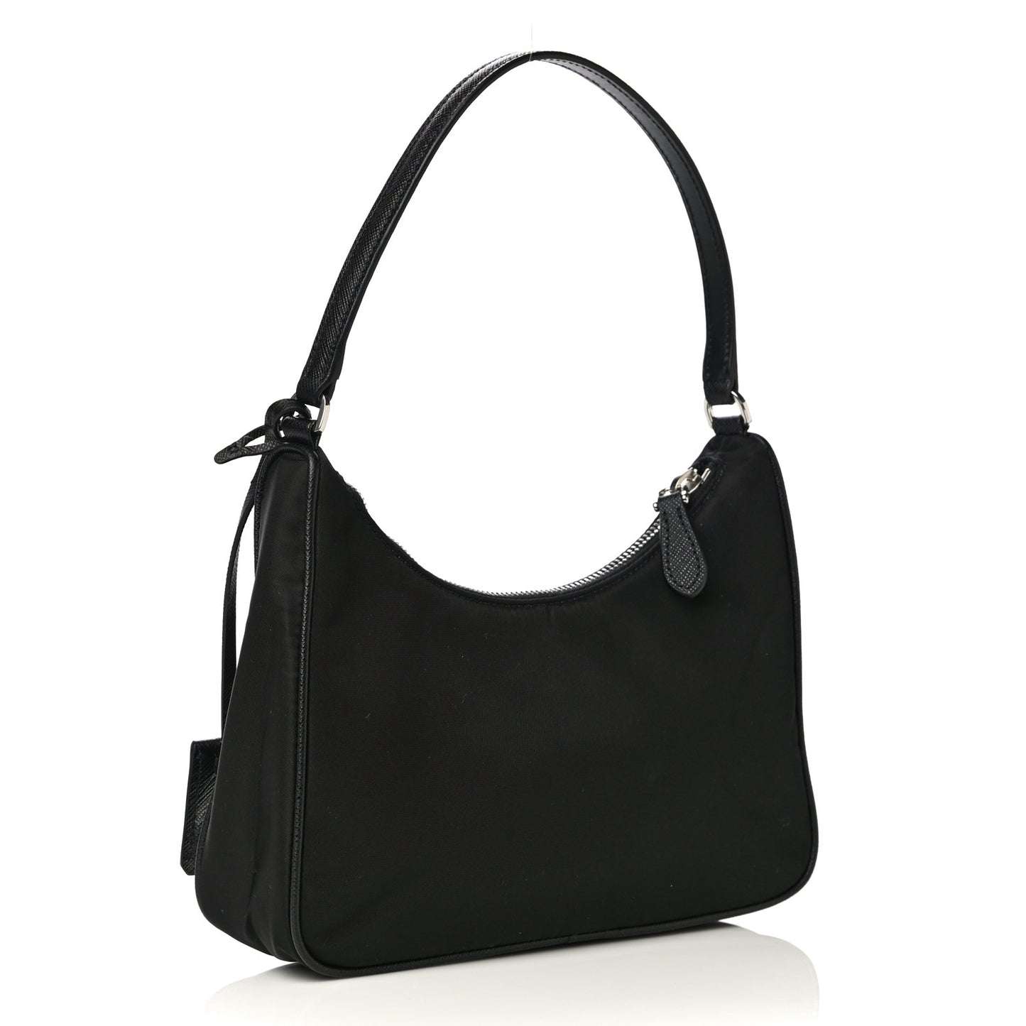 Tessuto Nylon Saffiano Mini Re-Edition 2005 Bag Black