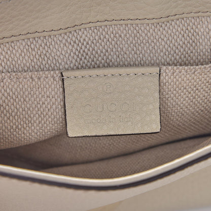 Gucci Pebbled Calfskin Small Soho Flap Crossbody Off White 6 of 7