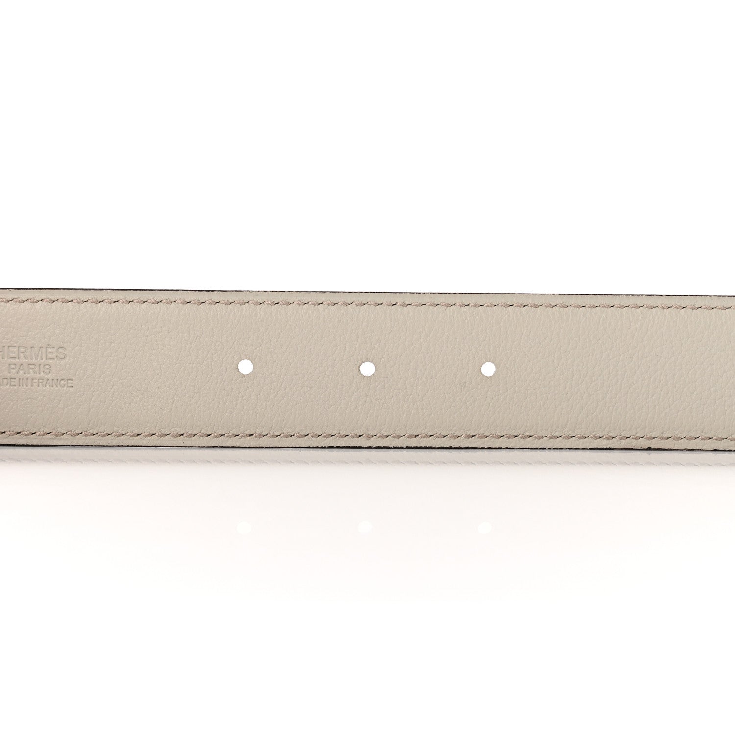 Hermes Box Togo 32mm Belt Strap 85 34 Havane Gris Perle 4 of 8