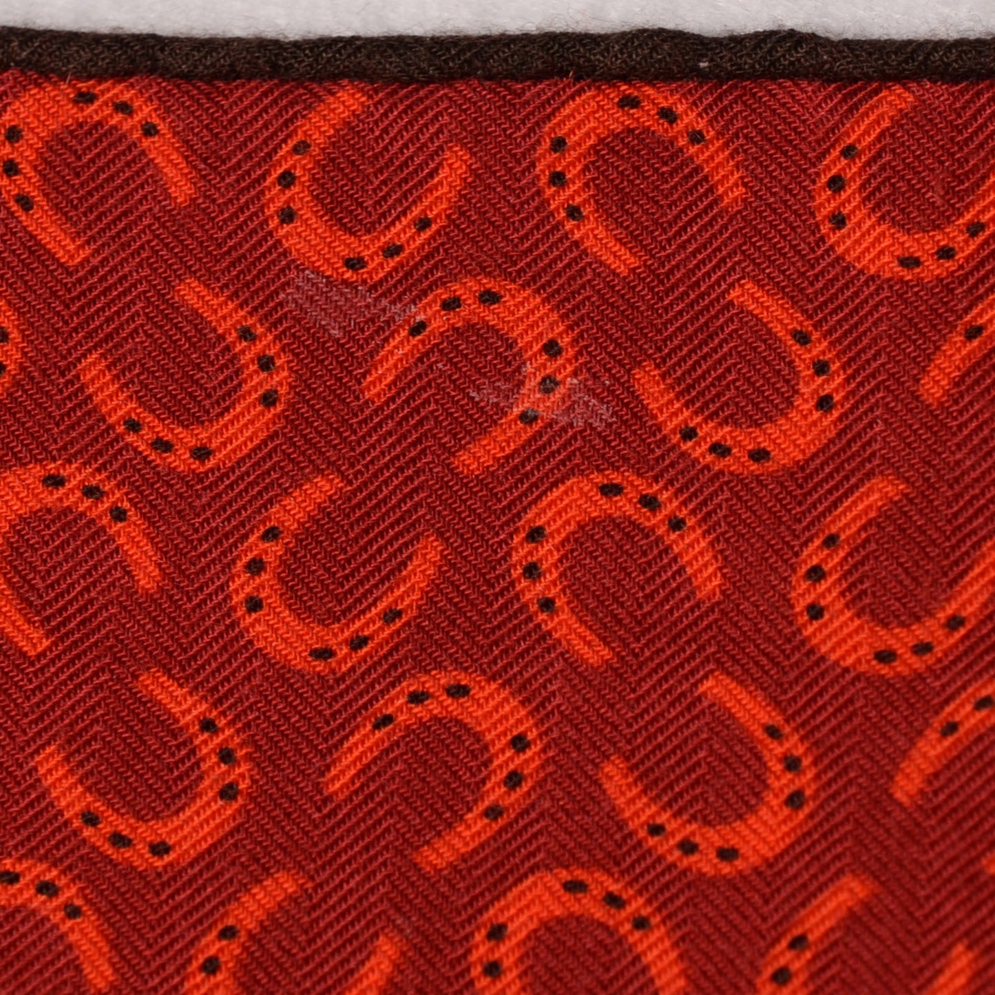 Cashmere Silk A Cheval Sur Mon Carre Shawl 140 Orange