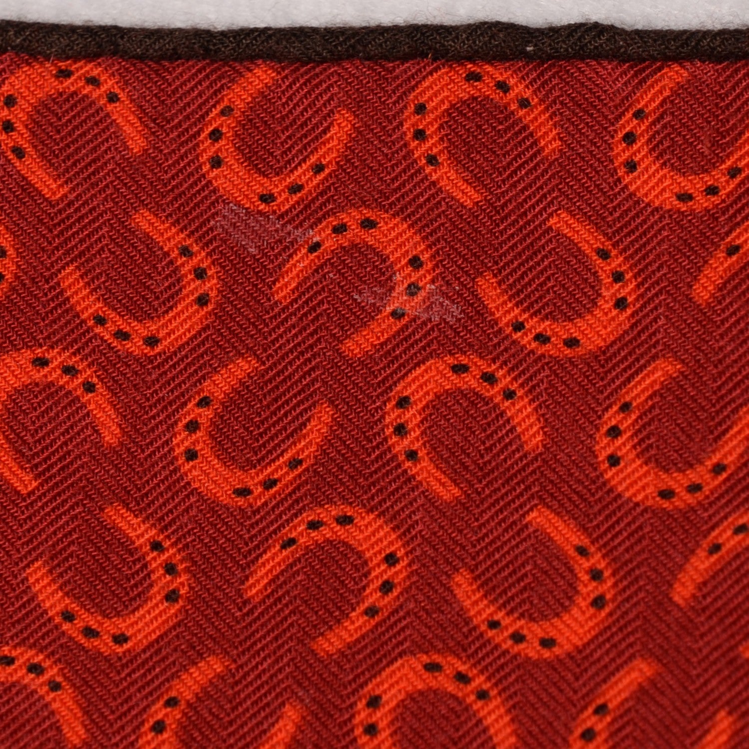 Hermes Cashmere Silk A Cheval Sur Mon Carre Shawl 140 Orange 7 of 7