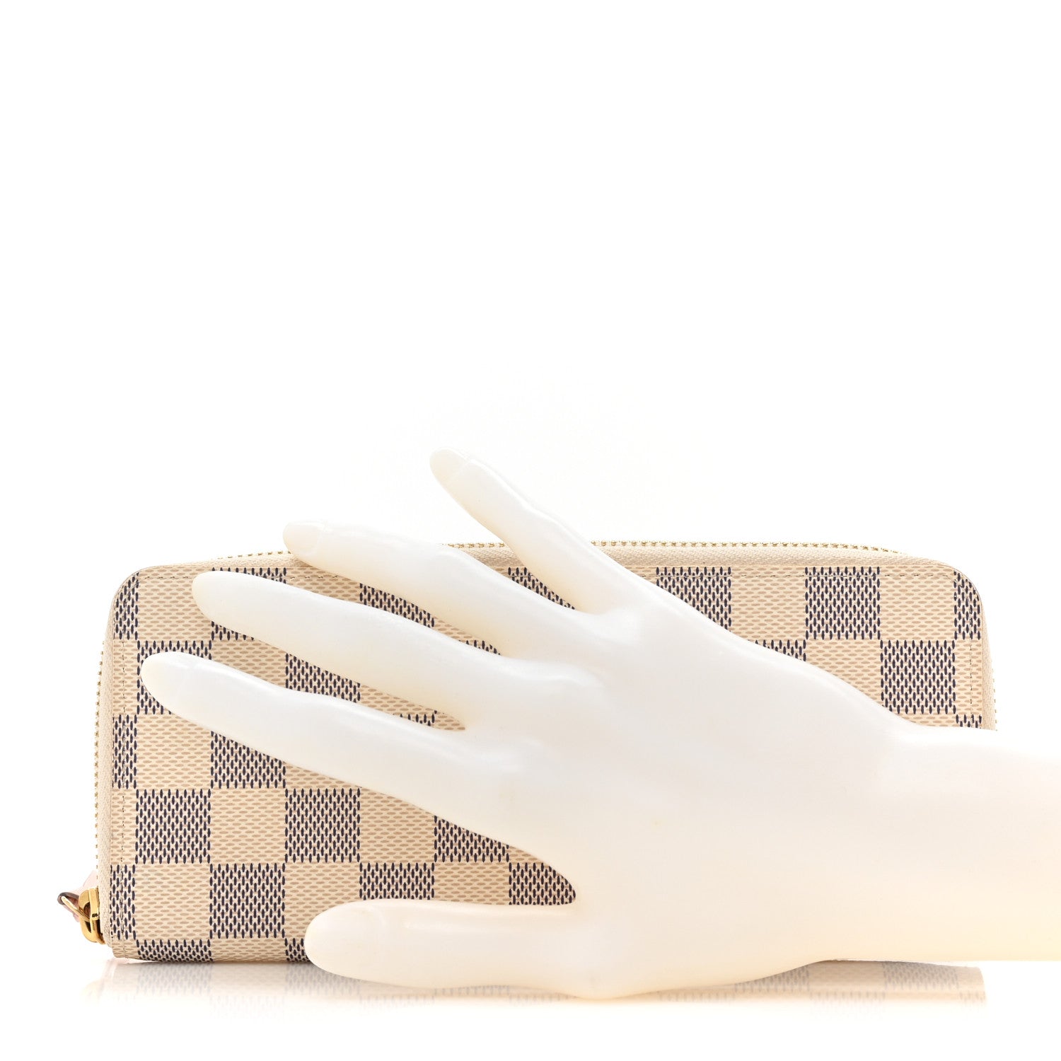 Louis Vuitton Damier Azur Clemence Wallet Rose Ballerine 2 of 12