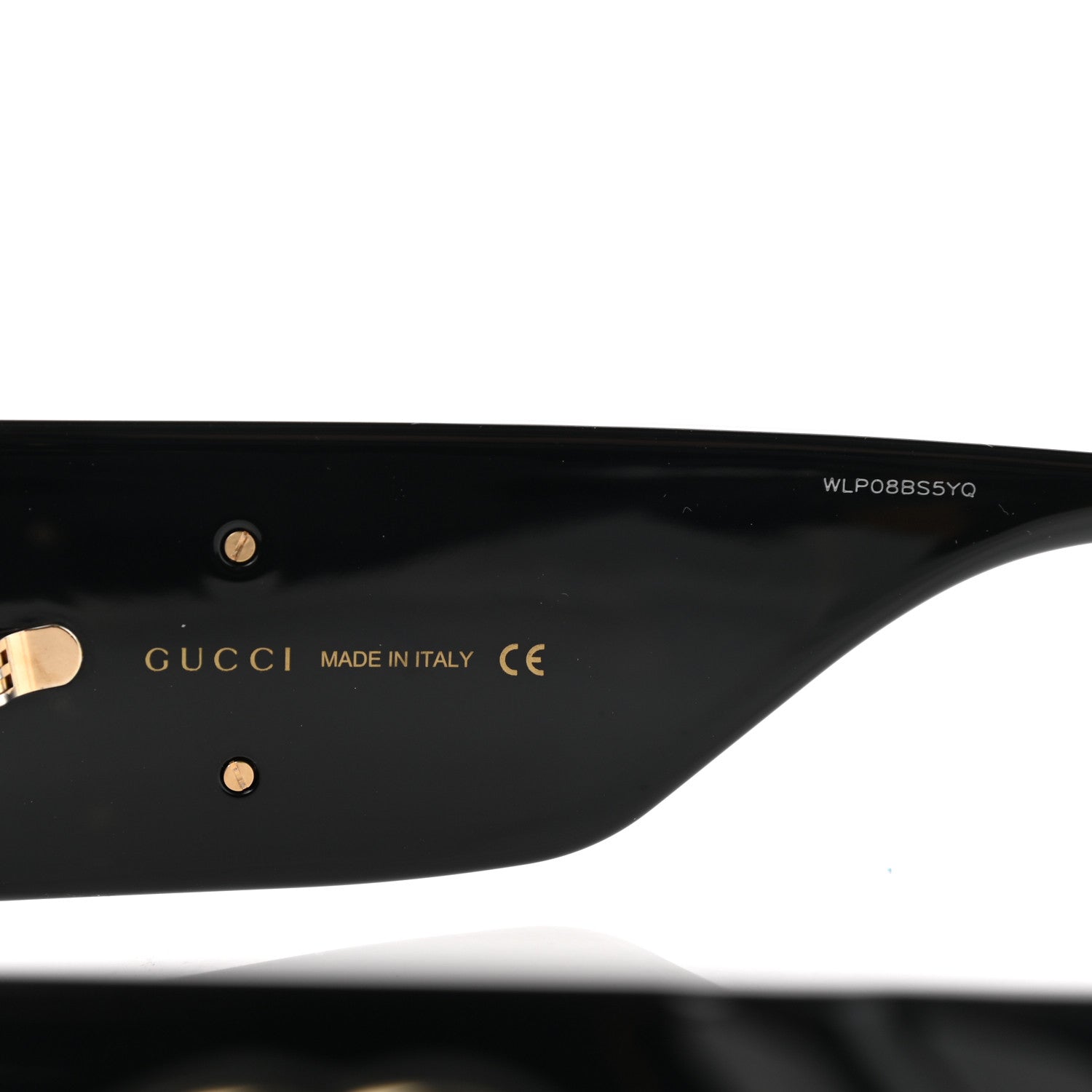 Gucci Acetate Rectangular Sunglasses GG0811S Black 5 of 9