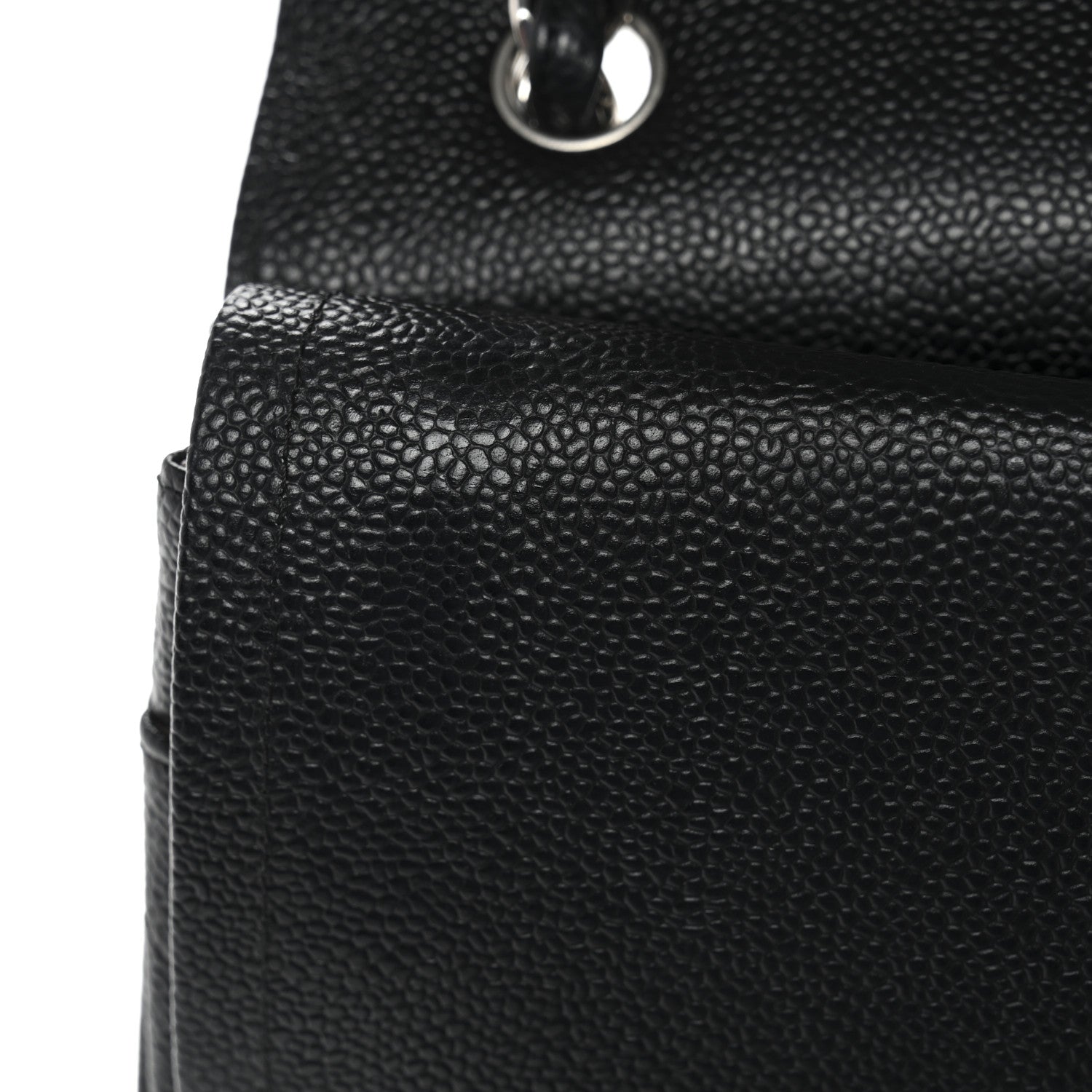 Chanel Caviar Quilted Jumbo Double Flap Black 12 of 13