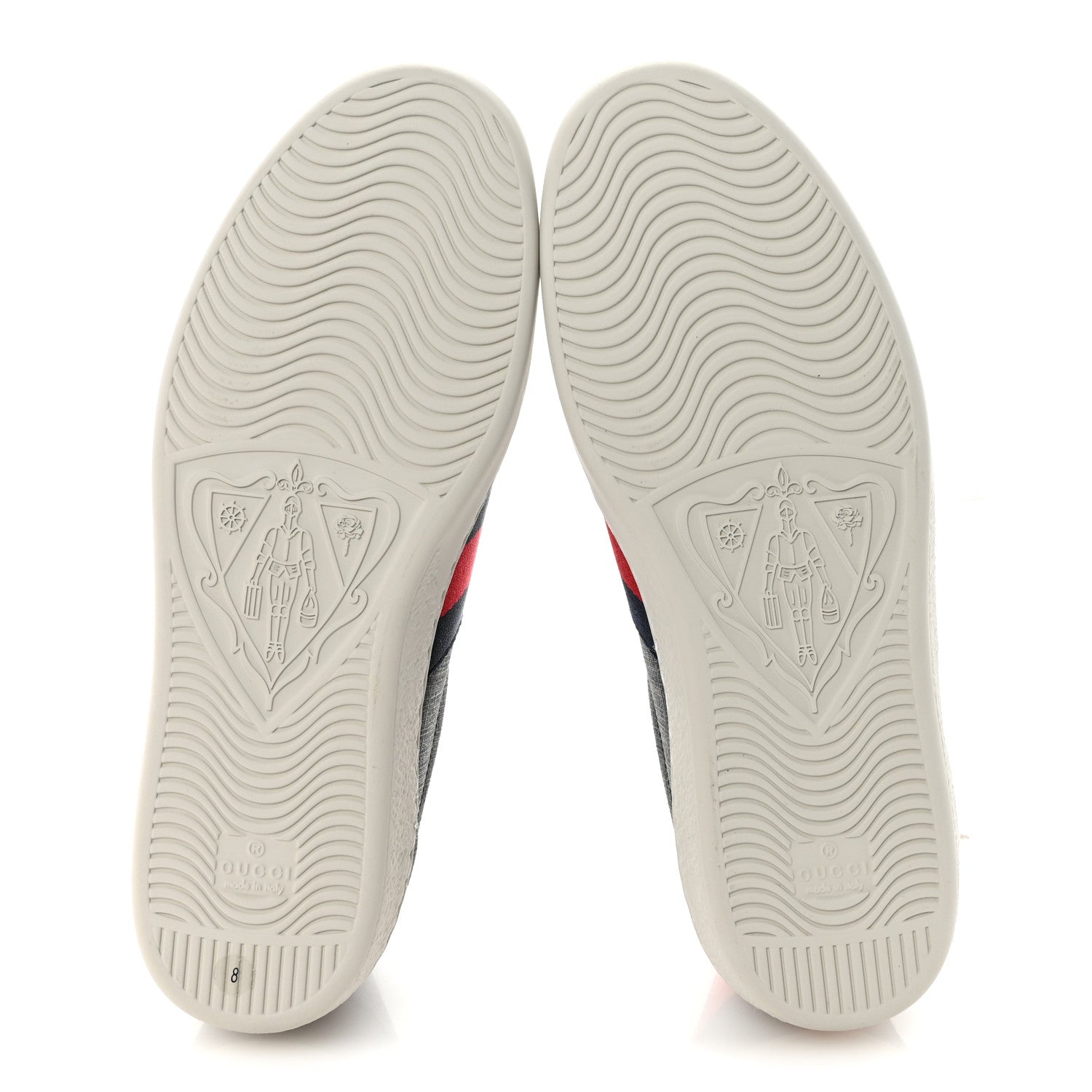 Gucci GG Supreme Monogram Ayers Web Mens New Ace Sneakers 8 Black 6 of 10