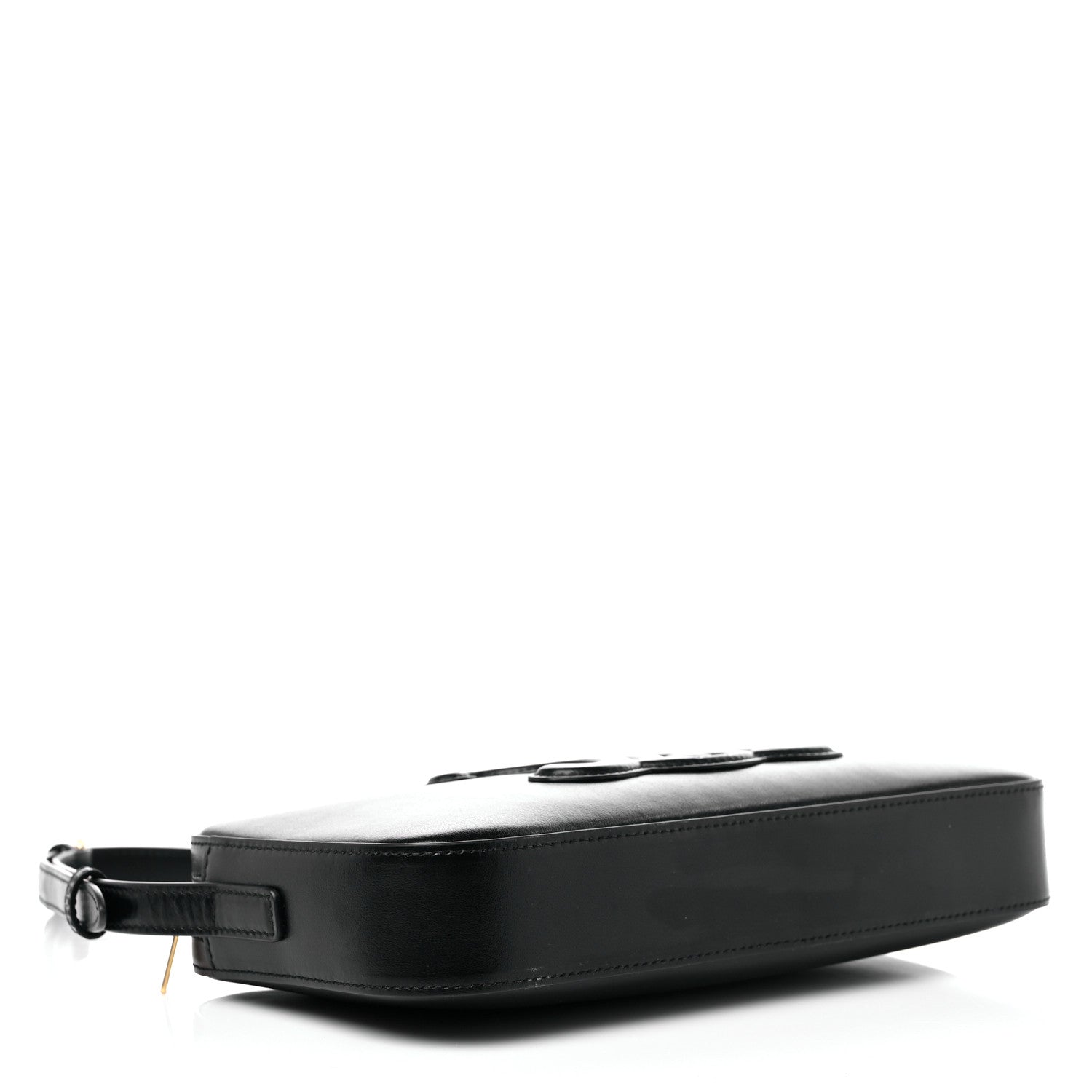 Celine Smooth Calfskin Cuir Triomphe Camera Shoulder Bag Black 3 of 9