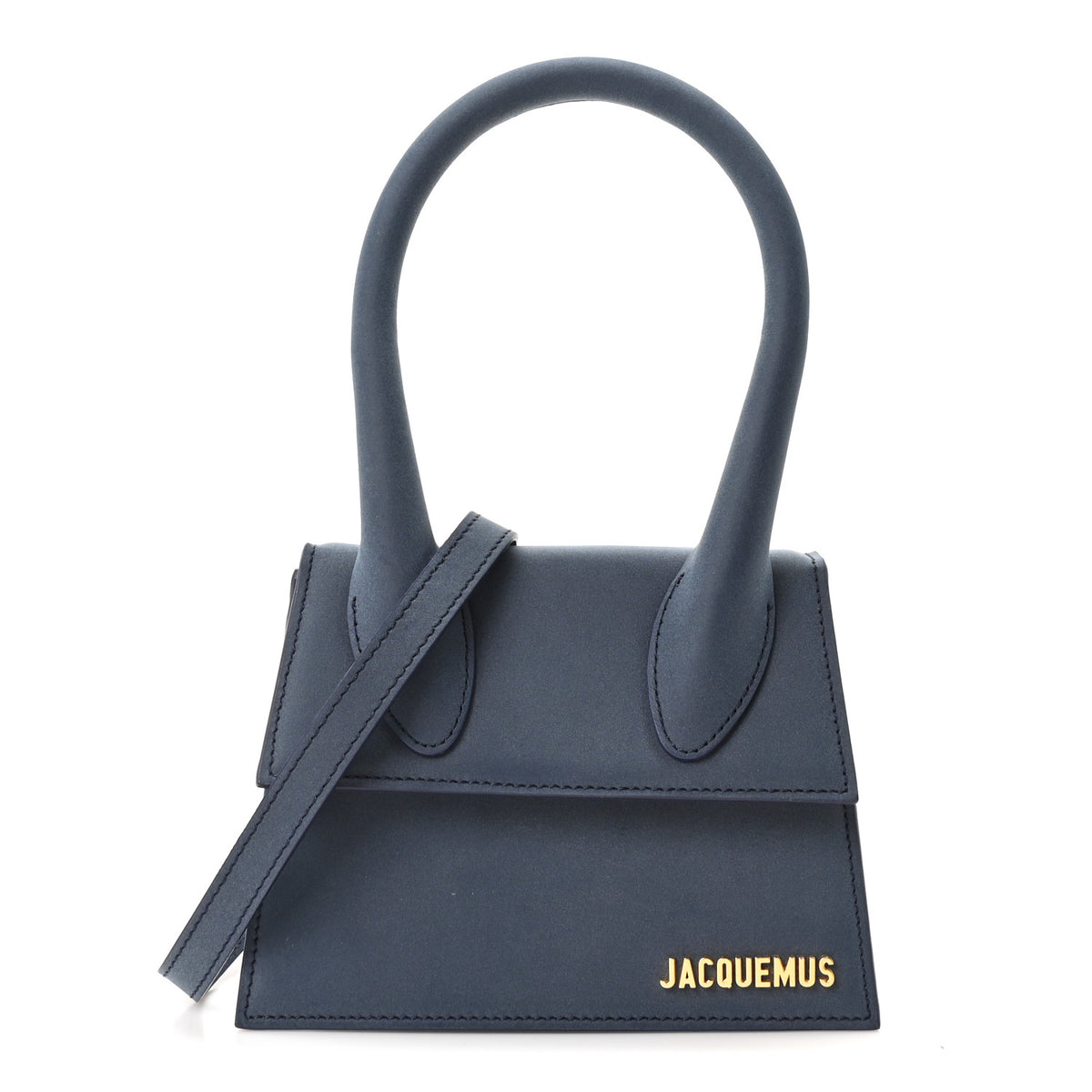 Jacquemus Nubuck Le Chiquito Moyen Dark Navy 1 of 9